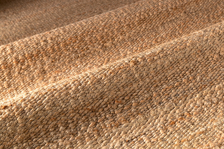 Loook Fringe 105 Hemp Rug Natural detail – The Slow Store