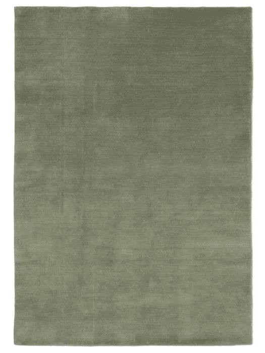 Classic Collection Solid Green wool rug - full - The Slow Store