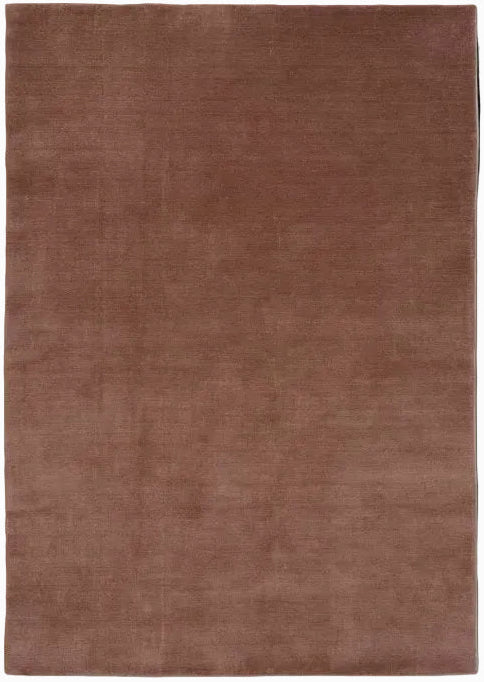 Classic Collection Solid Coral wool rug - full - The Slow Store
