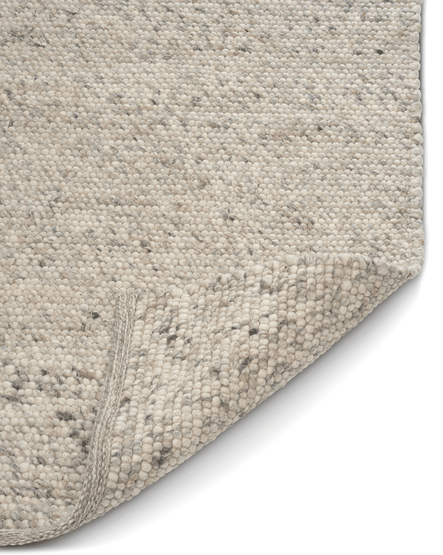 Classic Collection Merino Natural Beige wool rug - detail - The Slow Store