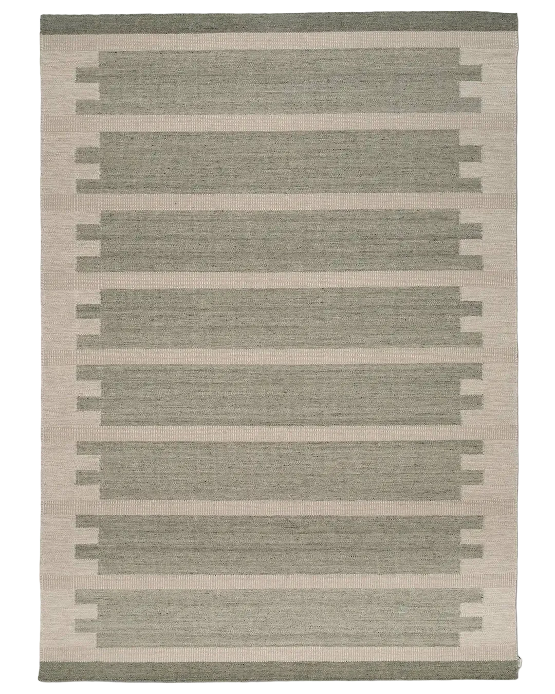 Classic Collection Falsterbo Green wool rug - full - The Slow Store