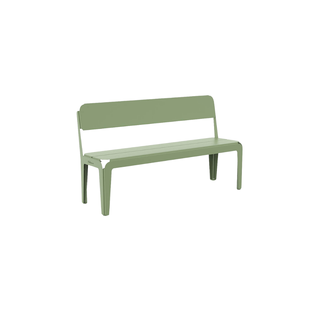 Bended bench ~ with backrest