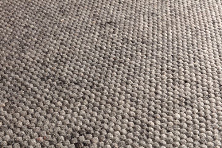 Loook Pebble 301 Felted Wool Rug Middle Grey detail – The Slow Store