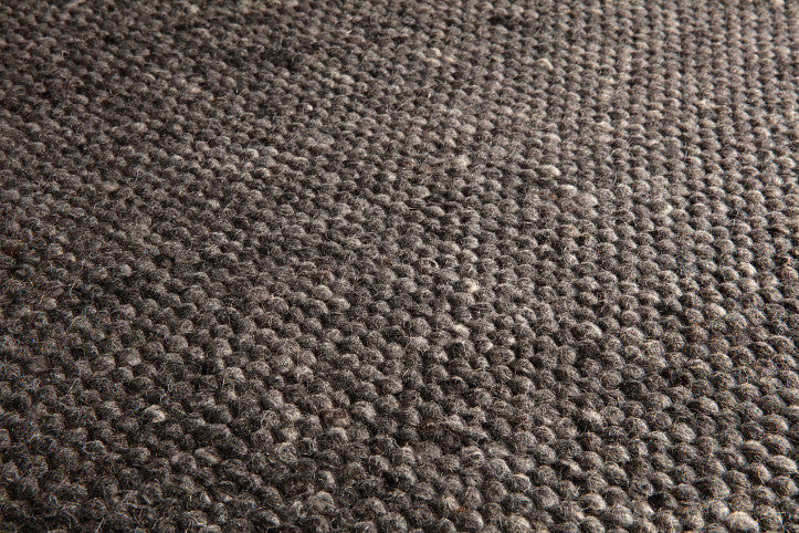 Loook Pebble 301 Felted Wool Rug Charcoal detail – The Slow Store