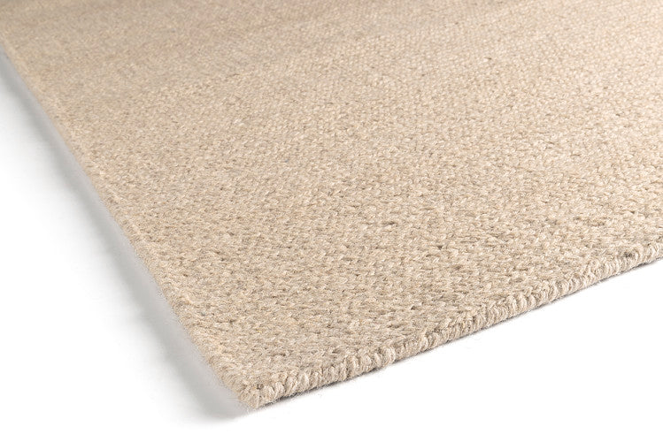 Loook Nomad 406 Handspun Wool Rug Beige detail – The Slow Store