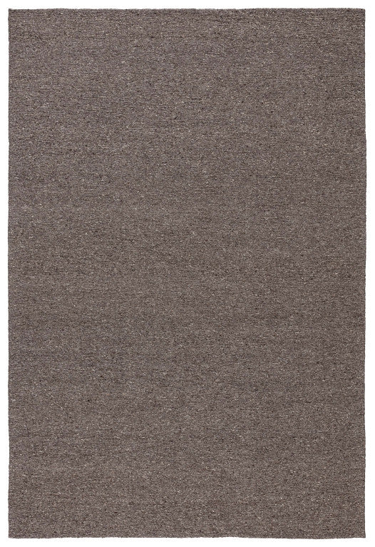 Loook Nomad 406 Handspun Wool Rug Charcoal full rug – The Slow Store