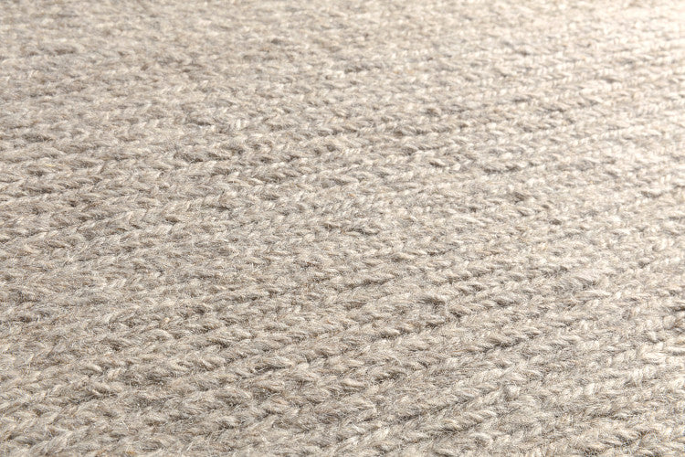 Loook Nomad 406 Handspun Wool Rug Taupe detail – The Slow Store