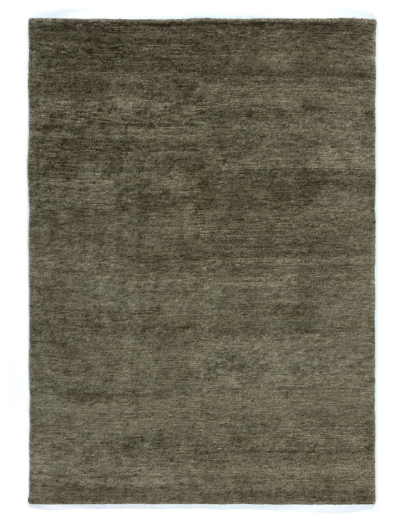 Loook Cloud 418 Hand-Knotted Wool Rug Green full rug – The Slow Store
