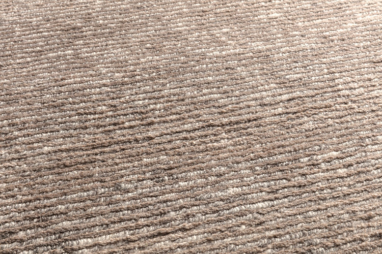 Loook Lustre 428 Wool & Bamboo Rug Taupe detail – The Slow Store