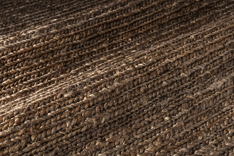 Loook Nova 601 Hemp Rug Brown detail – The Slow Store