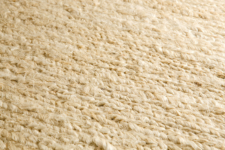Loook Nova 601 Hemp Rug Ivory detail – The Slow Store
