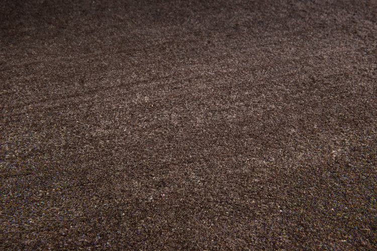 Loook Cloud 418 Hand-Knotted Wool Rug Charcoal detail – The Slow Store
