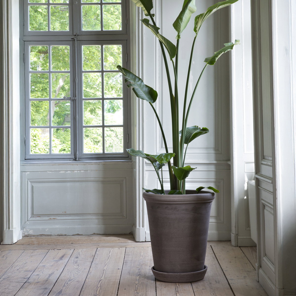 Bergs Potter Large Flora Grey Terracotta – The Slow Store – sfeerbeeld 3