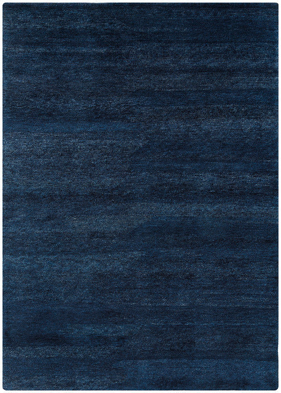Loook Cloud 418 Hand-Knotted Wool Rug Navy Blue full rug – The Slow Store