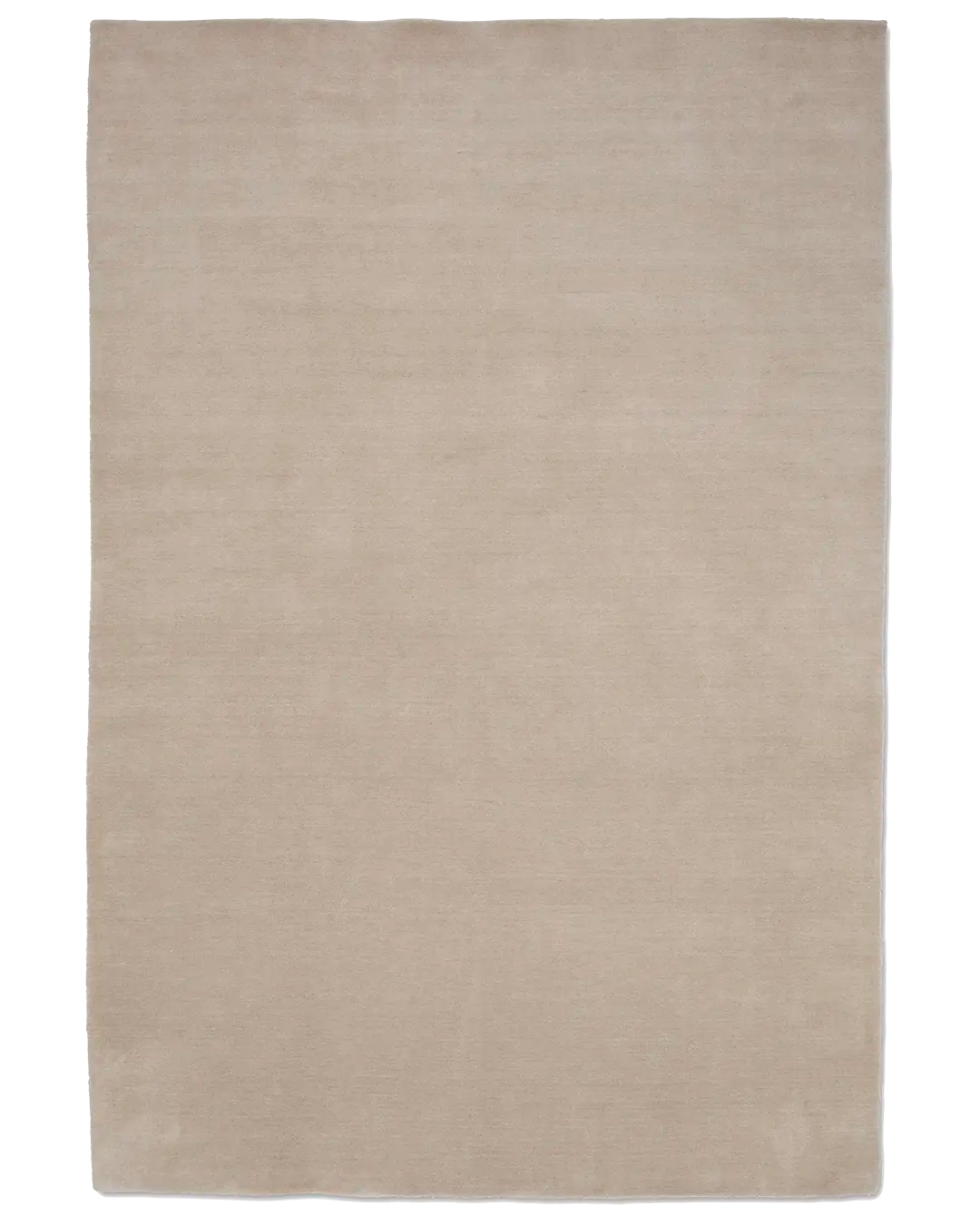 Classic Collection Solid Beige wool rug - full - The Slow Store