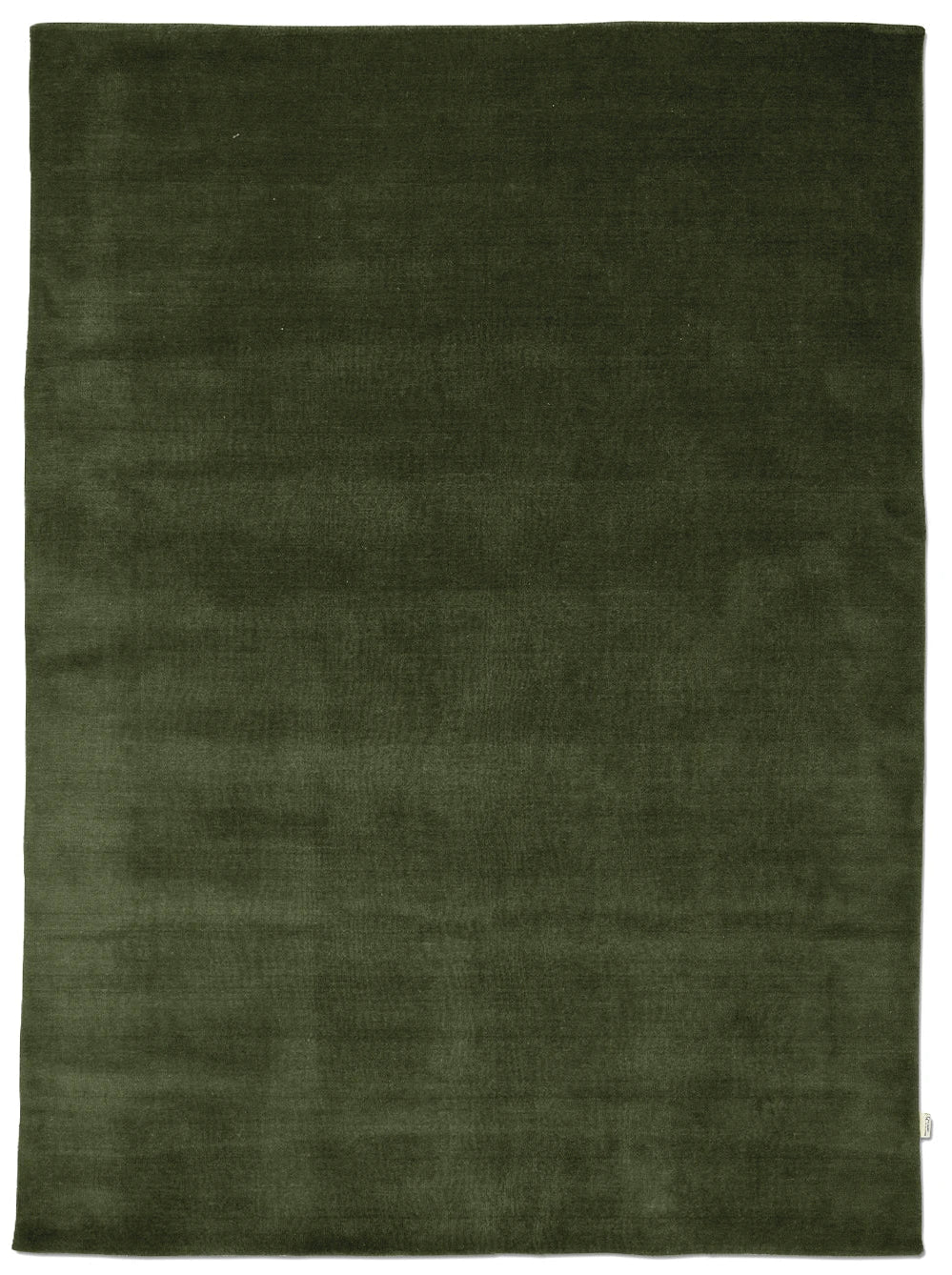 Classic Collection Solid Forest Green wool rug - full - The Slow Store