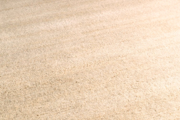 Loook Cloud 418 Hand-Knotted Wool Rug Sand detail – The Slow Store