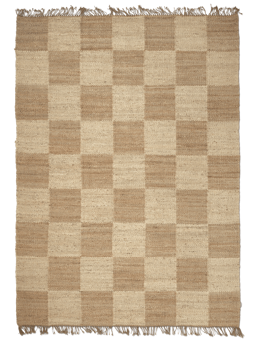 Classic Collection Jute Squares Natural Jute Rug - full - The Slow Store