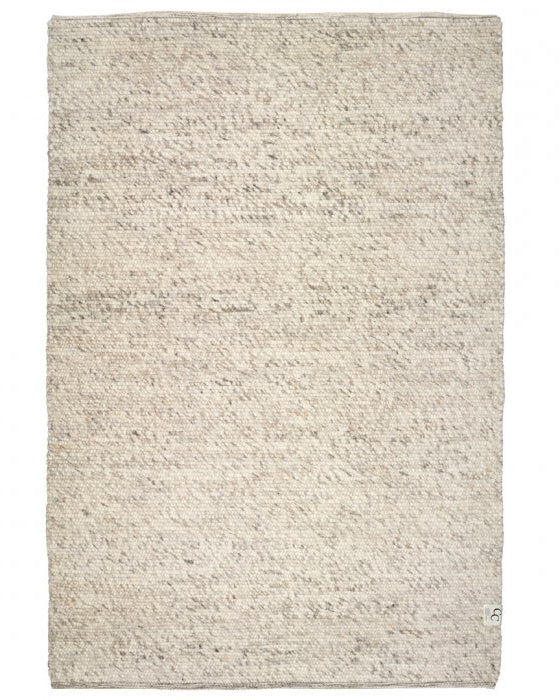 Classic Collection Merino Natural Beige wool rug - full - The Slow Store