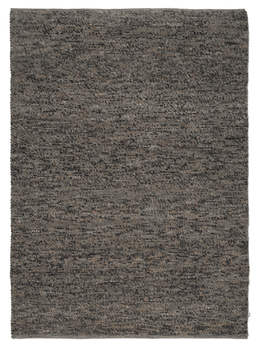 Classic Collection Merino Grey Melange wool rug - full rug - The Slow Store