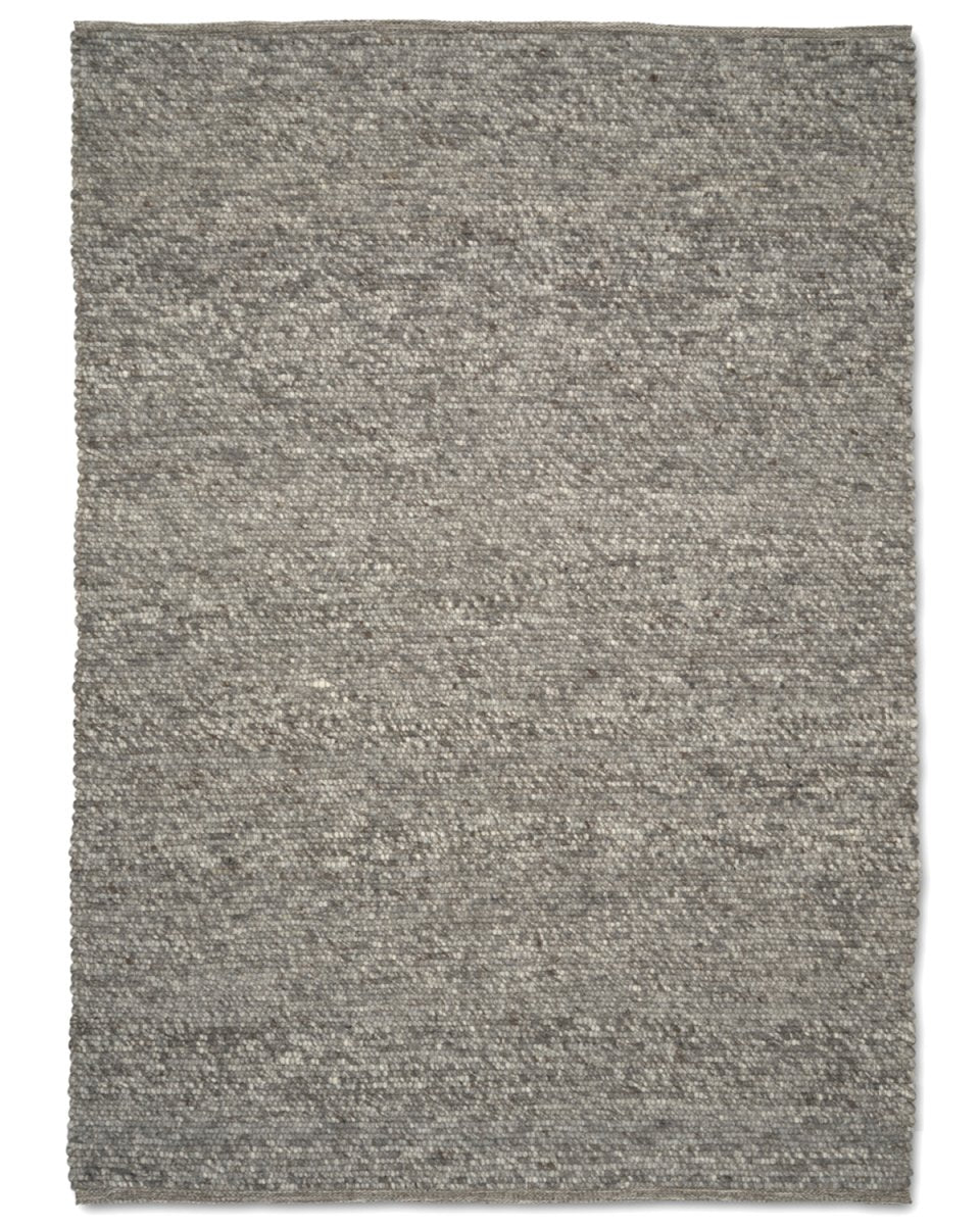 Classic Collection Merino Grey wool rug - full rug - The Slow Store