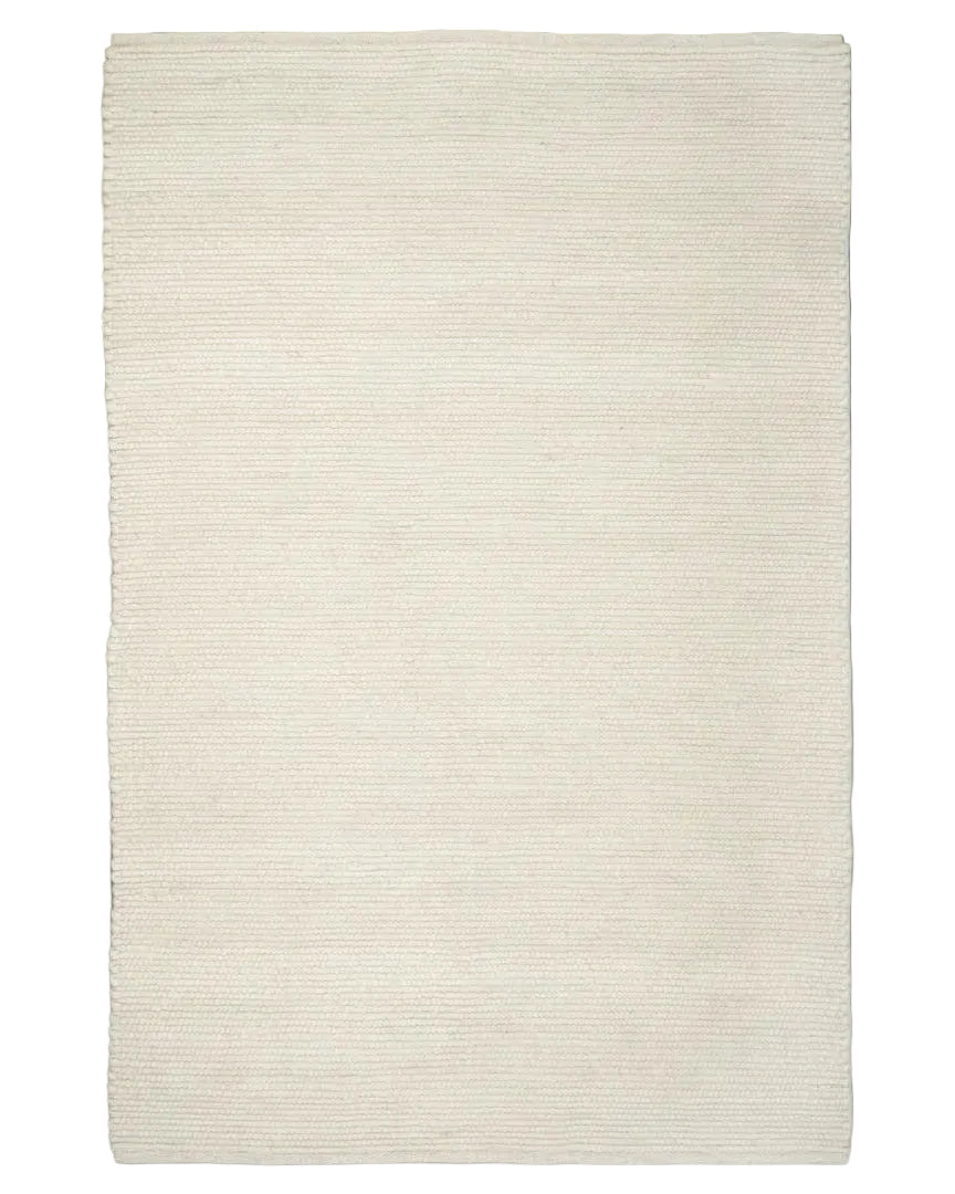 Classic Collection Merino White wool rug - full rug - The Slow Store