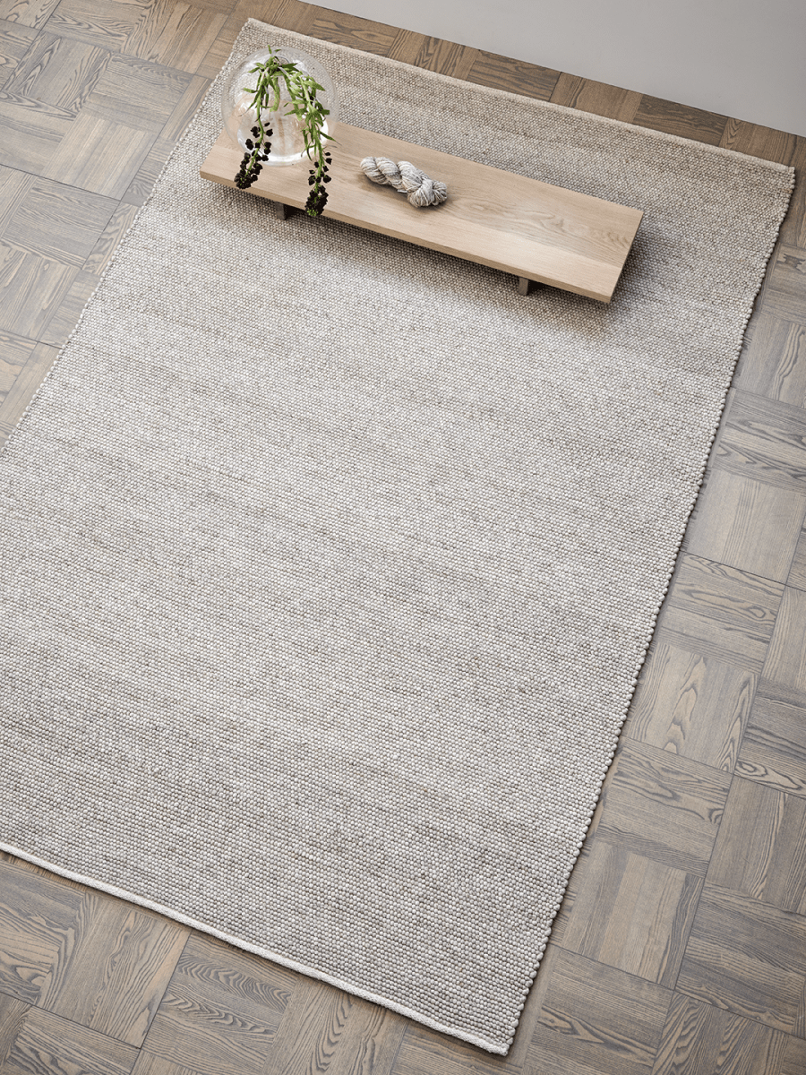 Classic Collection Merino Oat wool rug - detail - The Slow Store