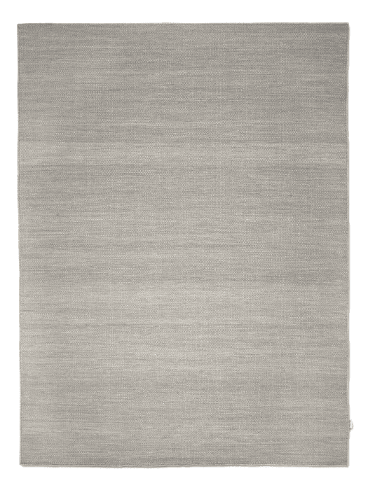 Classic Collection Plain Silver Wool Rug - full - The Slow Store