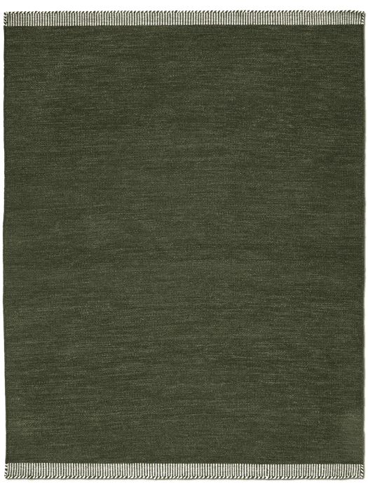 Classic Collection Pure Forest Green rug - full - The Slow Store