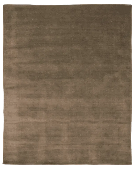 Classic Collection Solid Brown wool rug - full - The Slow Store