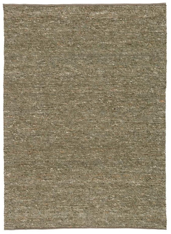 Loook Pebble 301 Felted Wool Rug Green full rug – The Slow Store